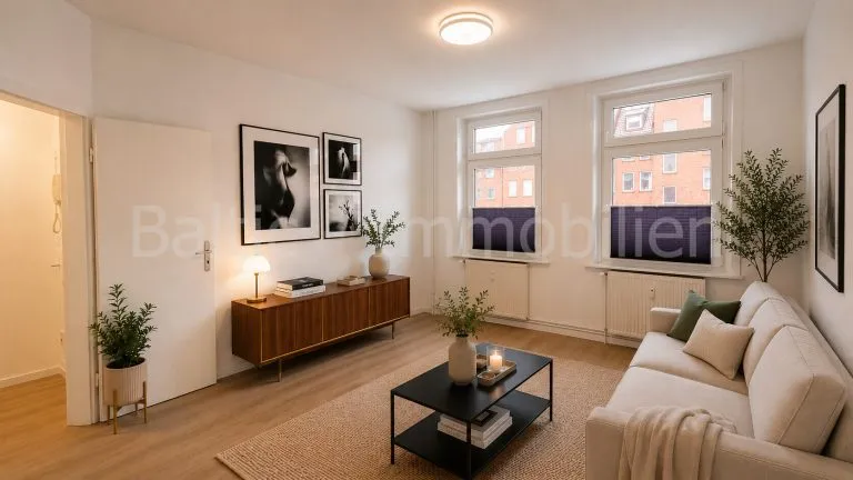Immobilienangebot - Lübeck - Alle - Sanierte Zwei-Zimmer-Eigentumswohnung!